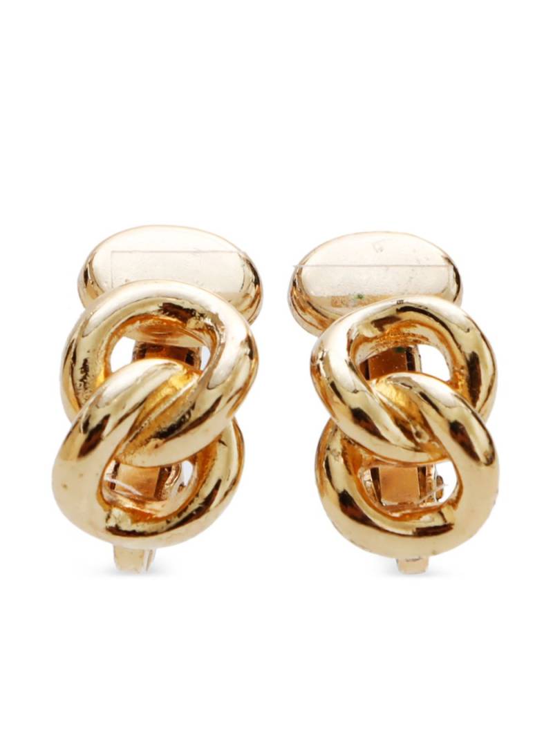 Christian Dior Pre-Owned curb-link clip-on earrings - Gold von Christian Dior Pre-Owned