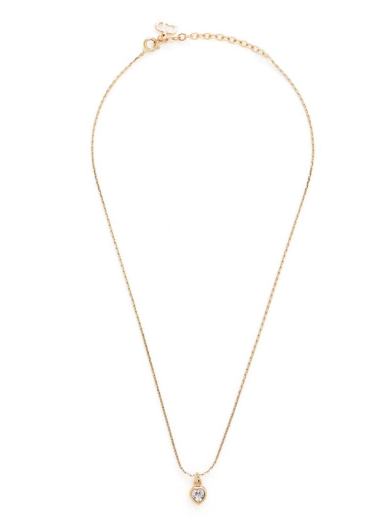 Christian Dior Pre-Owned heart pendant necklace - Gold von Christian Dior Pre-Owned