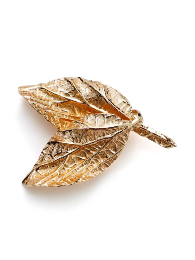 Christian Dior Pre-Owned leaves brooch - Gold von Christian Dior Pre-Owned