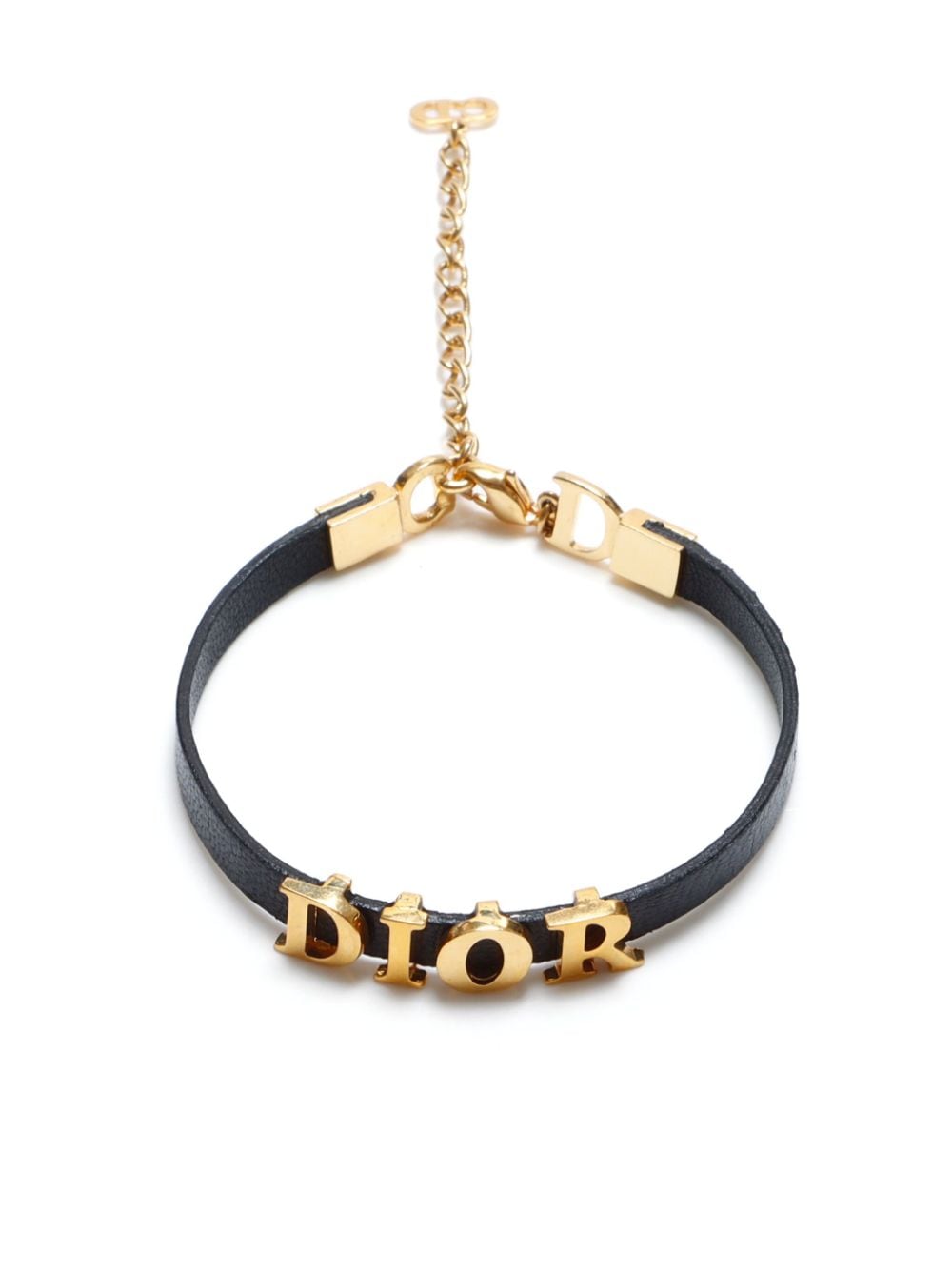 Christian Dior Pre-Owned logo-lettering bracelet - Gold von Christian Dior Pre-Owned