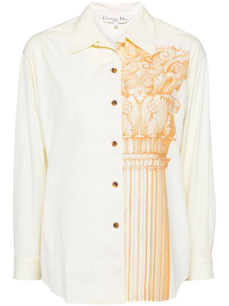 Christian Dior Pre-Owned long-sleeved shirt - Yellow von Christian Dior Pre-Owned