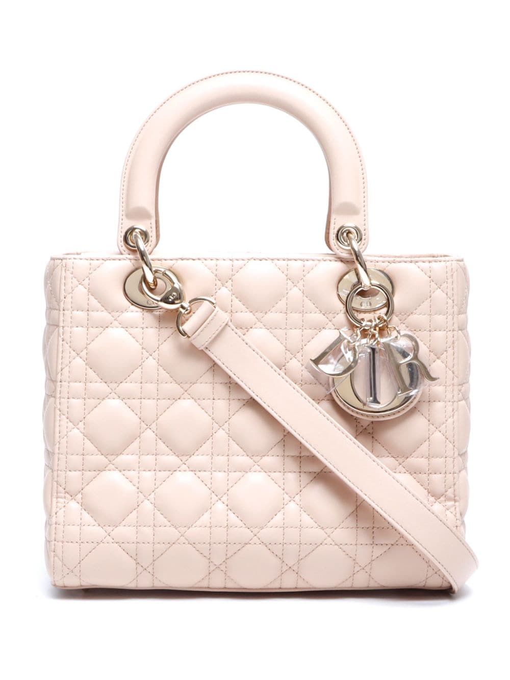 Christian Dior Pre-Owned medium Cannage Lady Dior two-way handbag - Pink von Christian Dior Pre-Owned