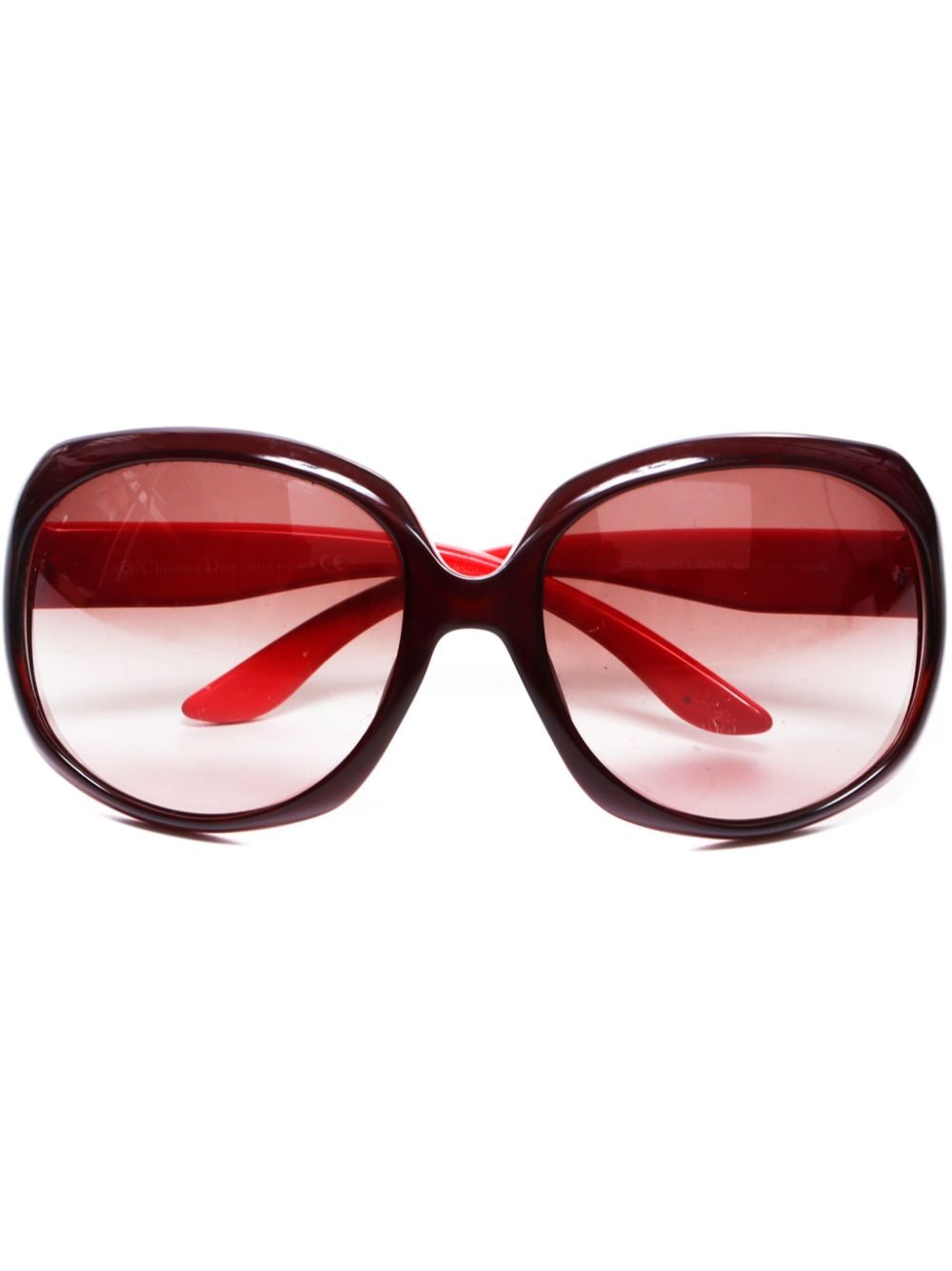 Christian Dior Pre-Owned oversize-frame sunglasses - Red von Christian Dior Pre-Owned