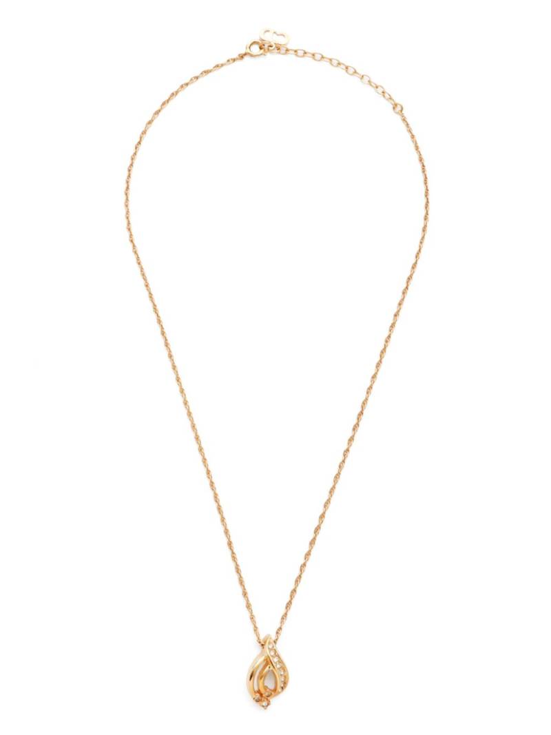 Christian Dior Pre-Owned pendant wheat-chain necklace - Gold von Christian Dior Pre-Owned