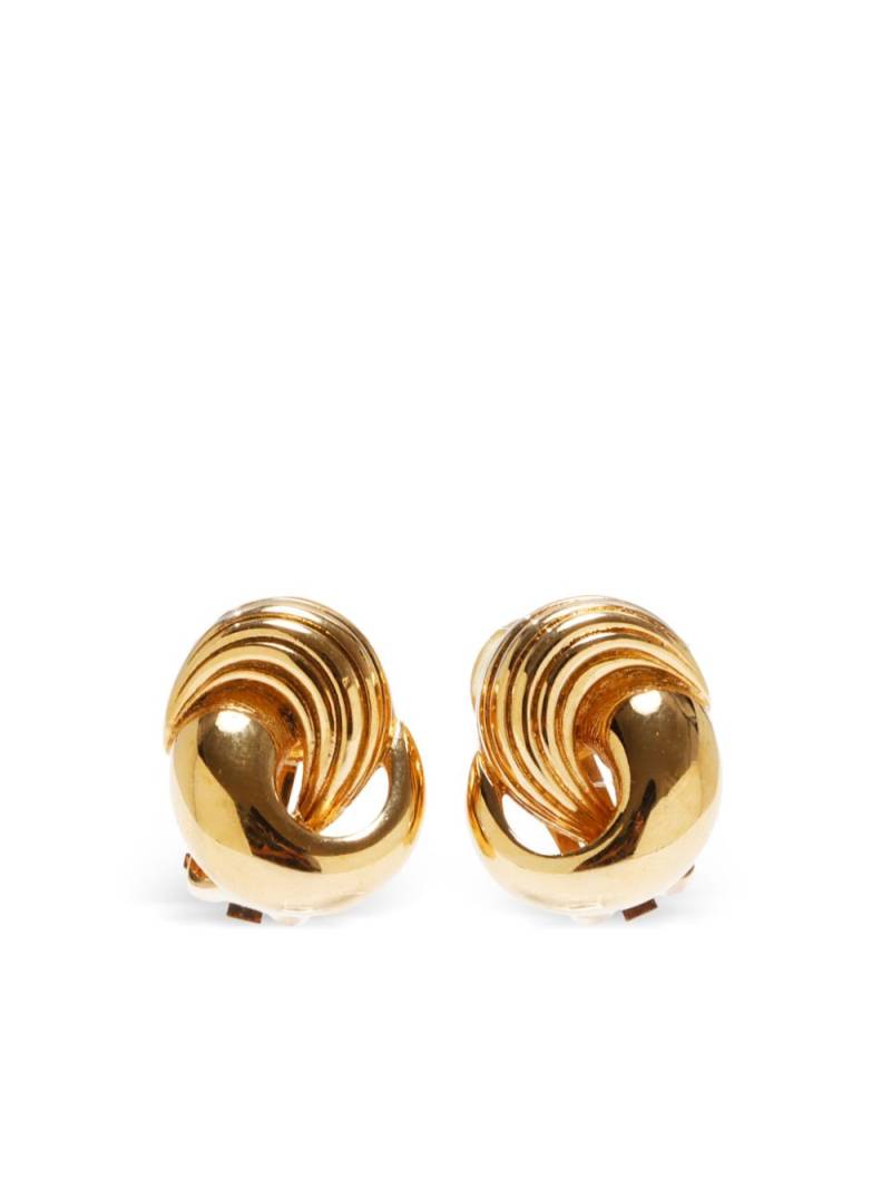 Christian Dior Pre-Owned twist clip-on earrings - Gold von Christian Dior Pre-Owned