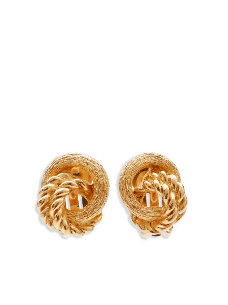 Christian Dior Pre-Owned twist clip-on earrings - Gold von Christian Dior Pre-Owned