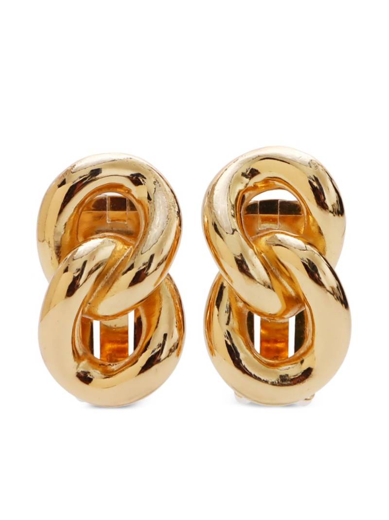 Christian Dior Pre-Owned twisted clip-on earrings - Gold von Christian Dior Pre-Owned