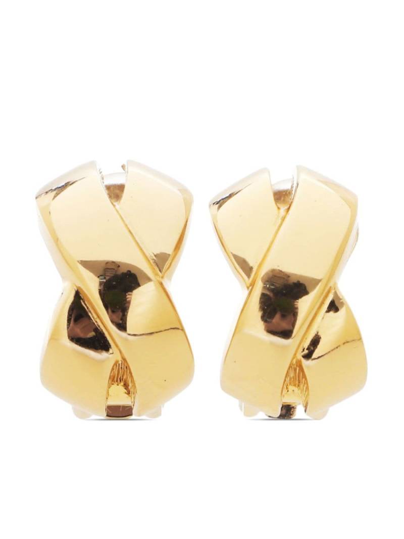 Christian Dior Pre-Owned twisted clip-on earrings - Gold von Christian Dior Pre-Owned