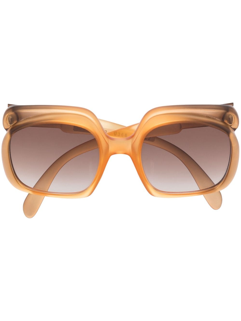 Christian Dior Pre-Owned 1960s square-frame ombré-effect sunglasses - Orange von Christian Dior Pre-Owned