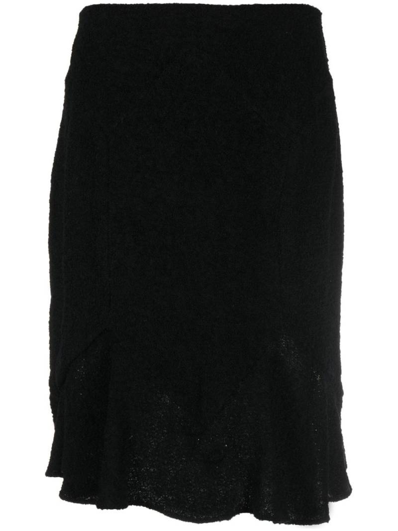 Christian Dior Pre-Owned 1990s flared-hem knitted skirt - Black von Christian Dior Pre-Owned