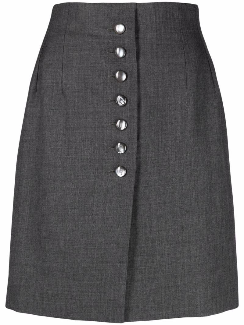 Christian Dior Pre-Owned 1990s front-button mini-skirt - Grey von Christian Dior Pre-Owned