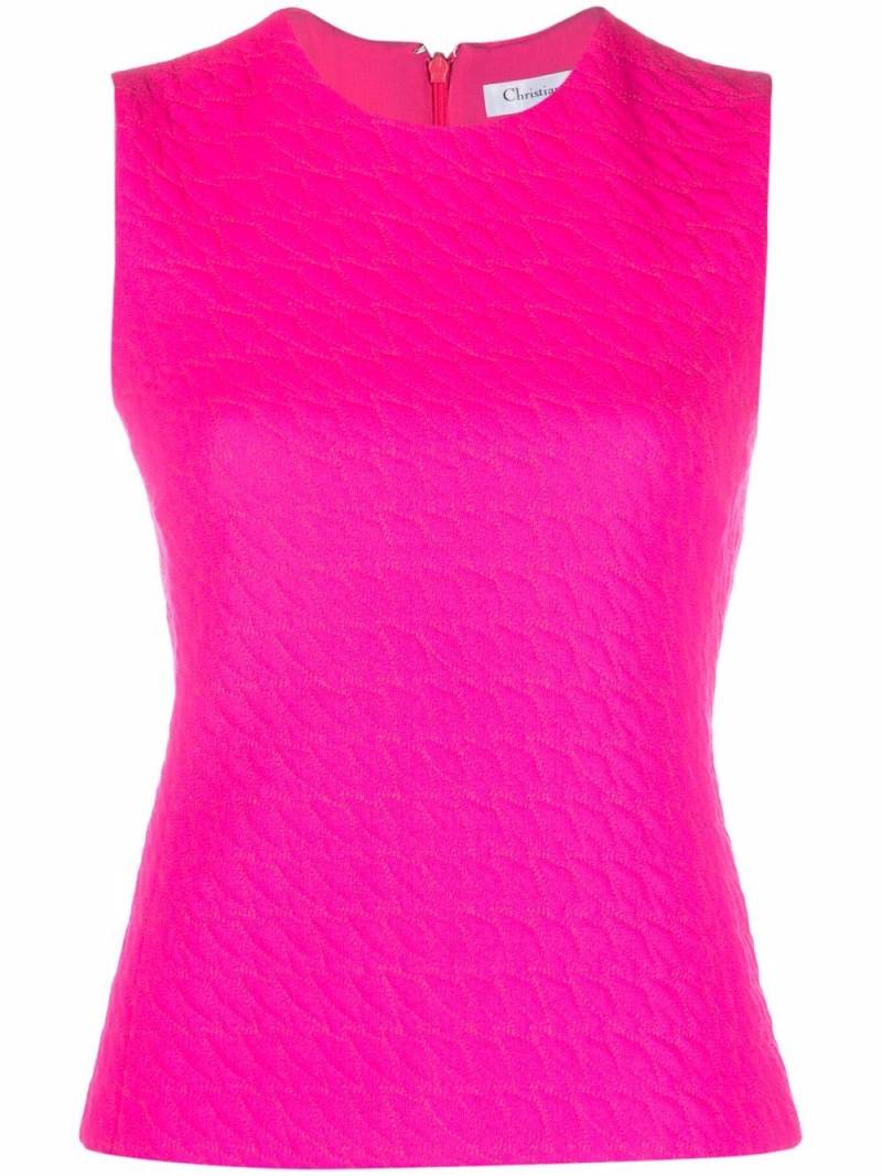 Christian Dior Pre-Owned 2010 jacquard sleeveless top - Pink von Christian Dior Pre-Owned