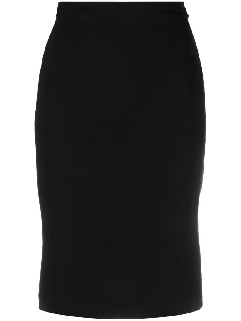 Christian Dior Pre-Owned 2010s stretch silk pencil skirt - Black von Christian Dior Pre-Owned