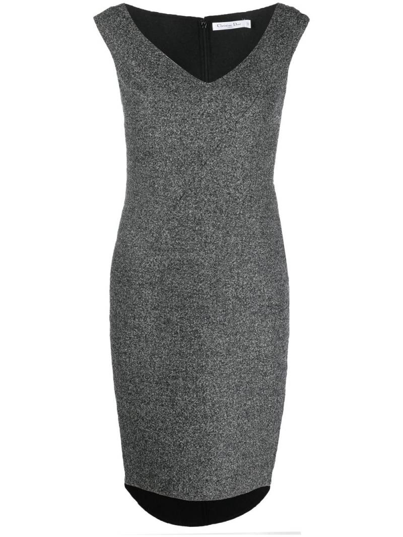 Christian Dior Pre-Owned 2010s V-neck sleeveless dress - Grey von Christian Dior Pre-Owned