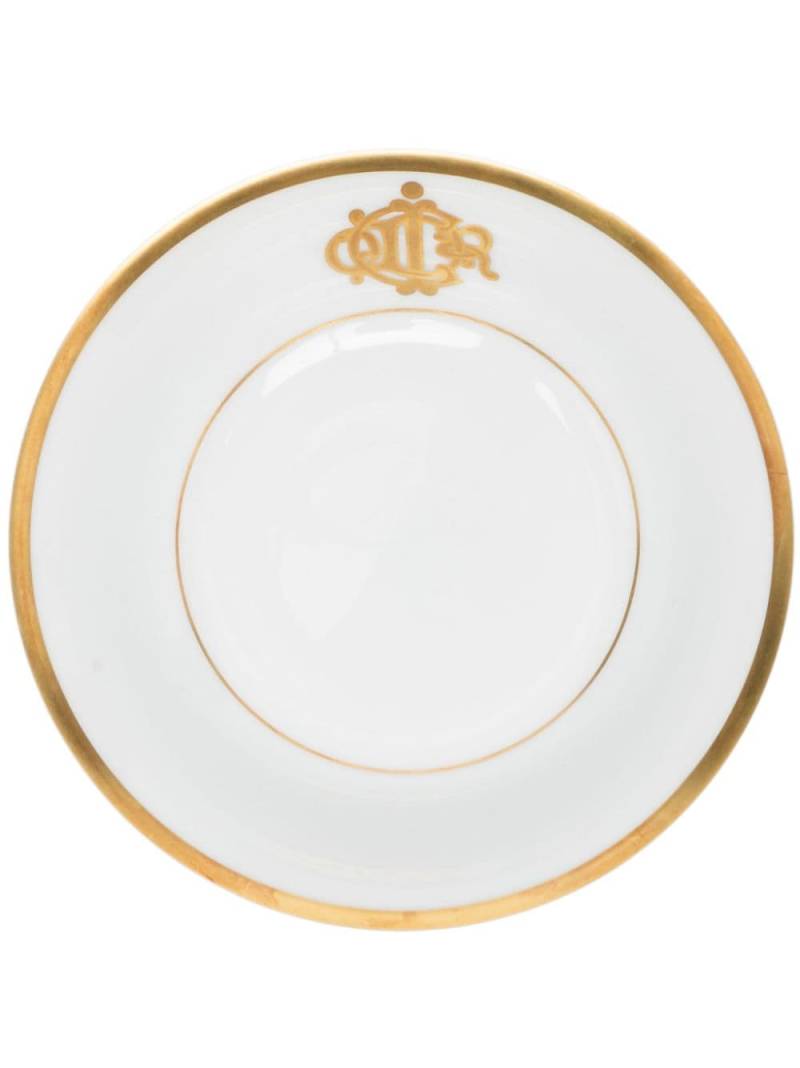Christian Dior Pre-Owned logo-stamped porcelain bowl - White von Christian Dior Pre-Owned