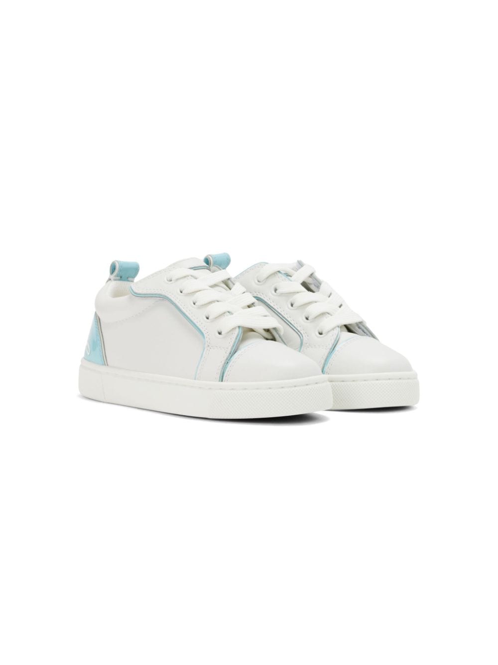 Christian Louboutin Kids Funnyto leather sneakers - White von Christian Louboutin Kids