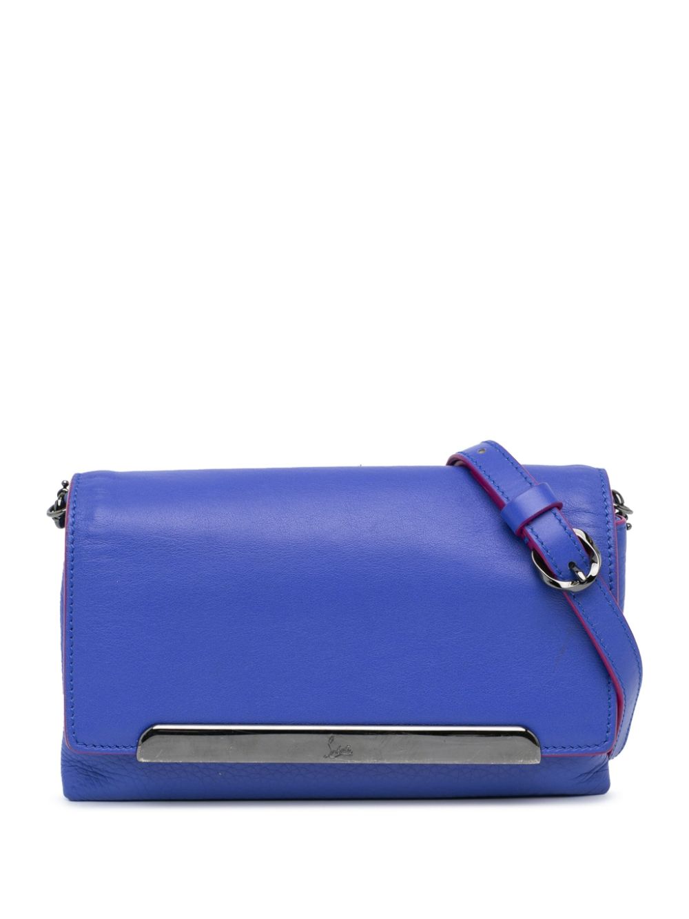 Christian Louboutin Pre-Owned 2010-2024 Leather Rougissime crossbody bag - Blue von Christian Louboutin Pre-Owned