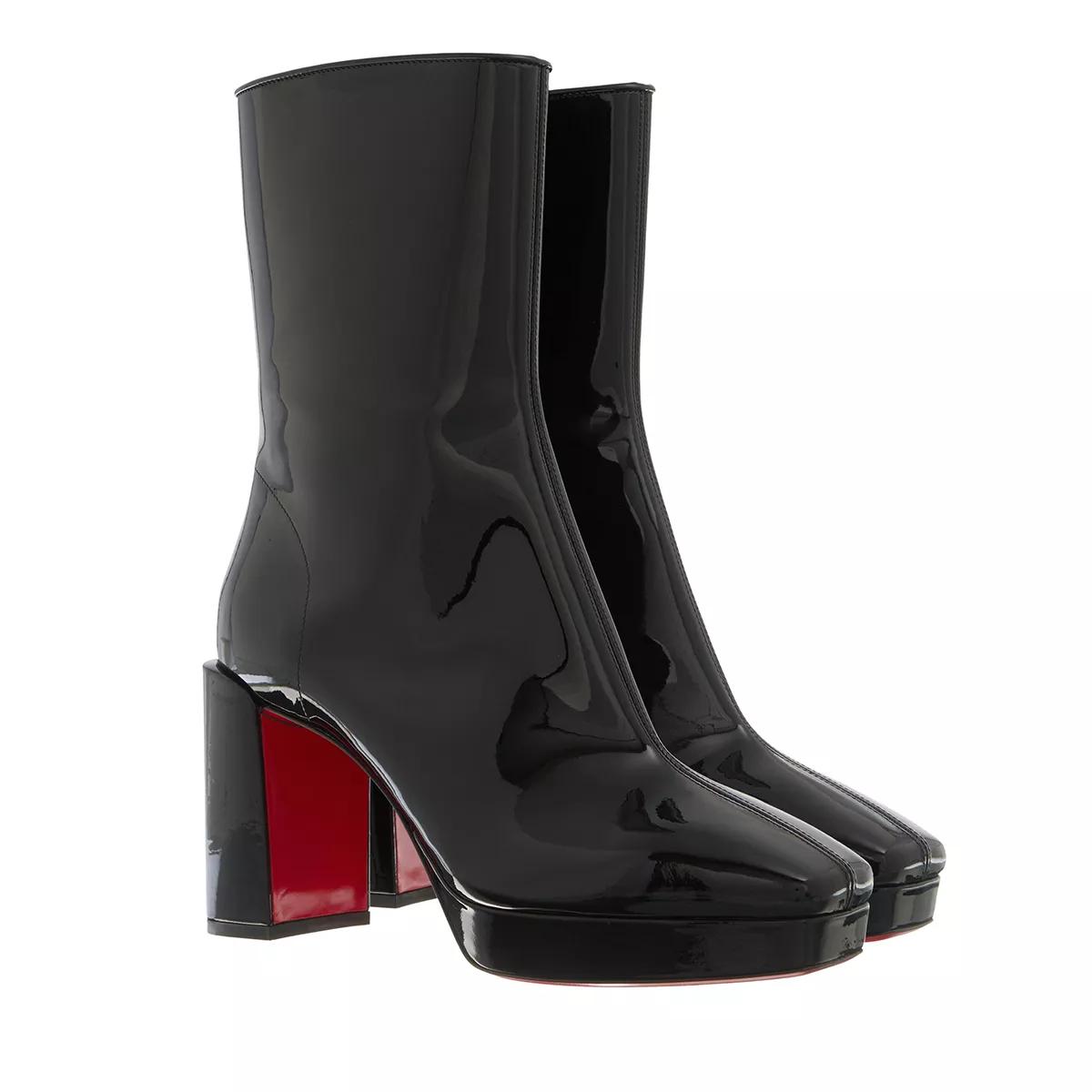 Christian Louboutin Boots & Stiefeletten - Alleo Boots Soft Patent Calf Leather - Gr. 37 (EU) - in Schwarz - für Damen von Christian Louboutin
