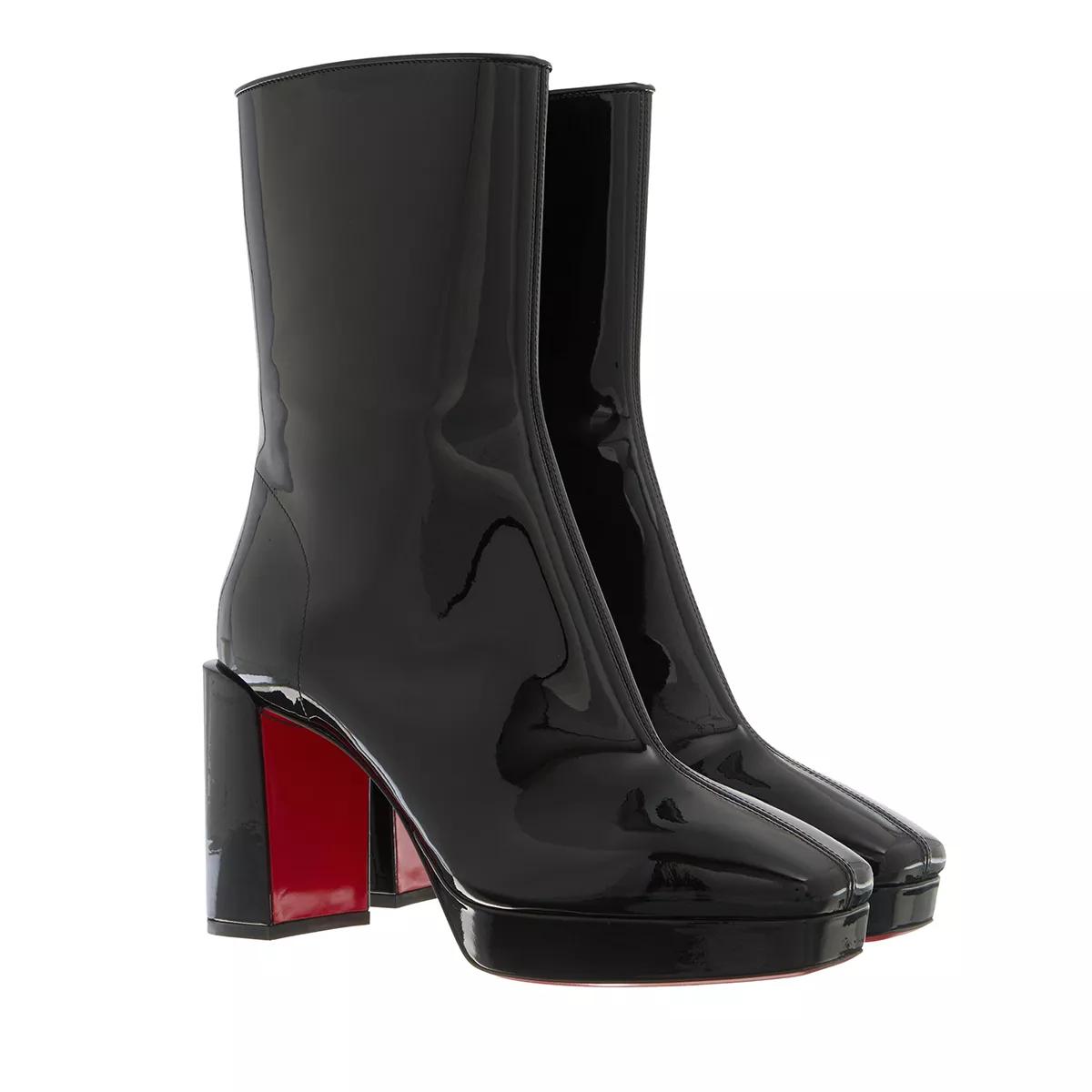 Christian Louboutin Boots & Stiefeletten - Alleo Boots Soft Patent Calf Leather - Gr. 40 (EU) - in Schwarz - für Damen von Christian Louboutin