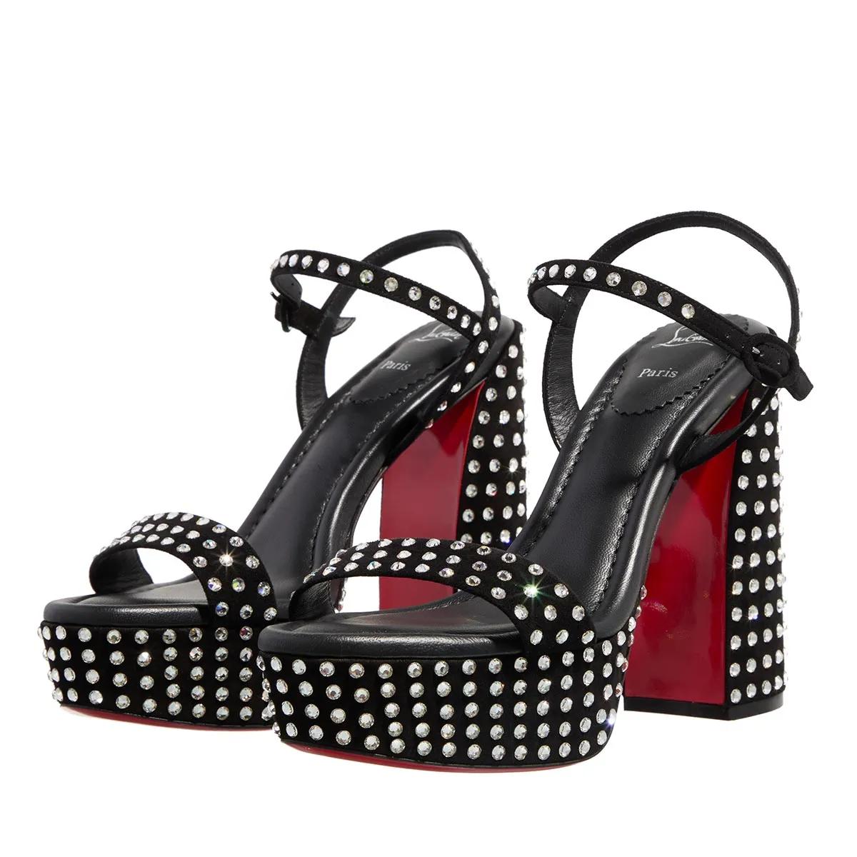 Christian Louboutin Sandalen - Movida Jane Sandal Strass Boum - Gr. 38 (EU) - in Schwarz - für Damen von Christian Louboutin