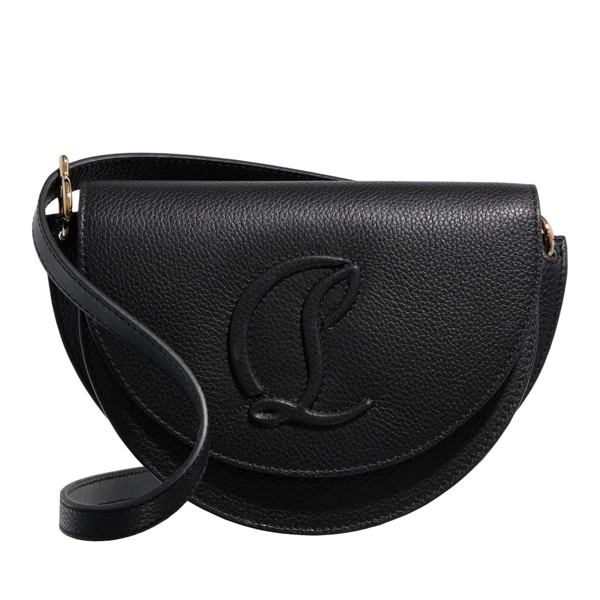 Christian Louboutin Schultertasche - By My Side Grained Calf Leather - Gr. unisize - in Schwarz - für Damen von Christian Louboutin