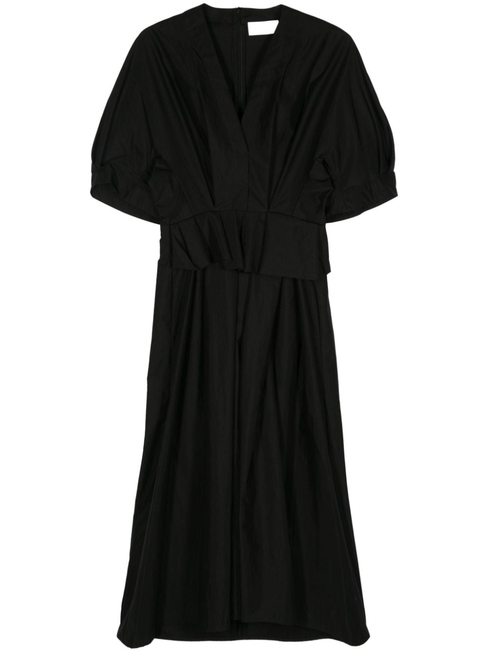 Christian Wijnants Derenay pleated midi dress - Black von Christian Wijnants