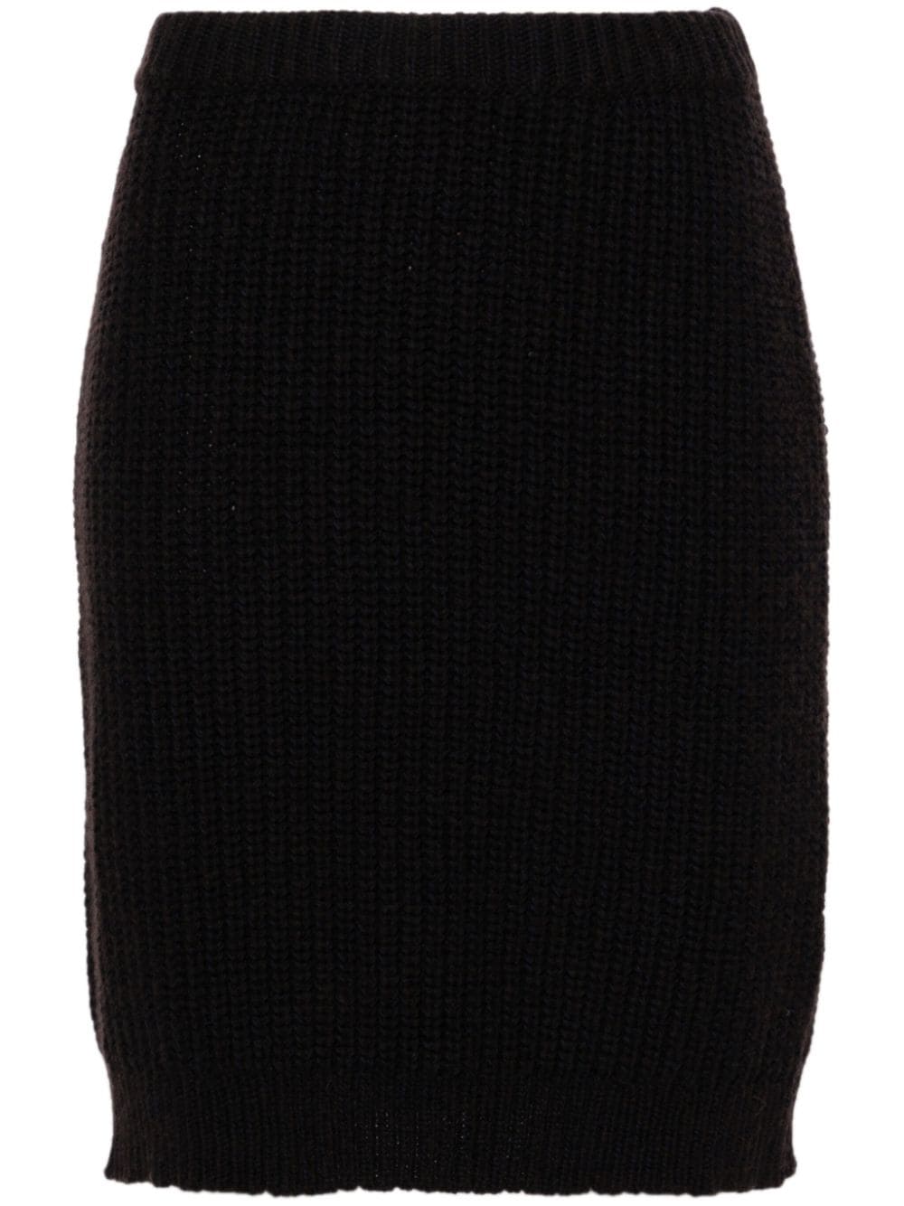 Christian Wijnants Kinala ribbed skirt - Brown von Christian Wijnants