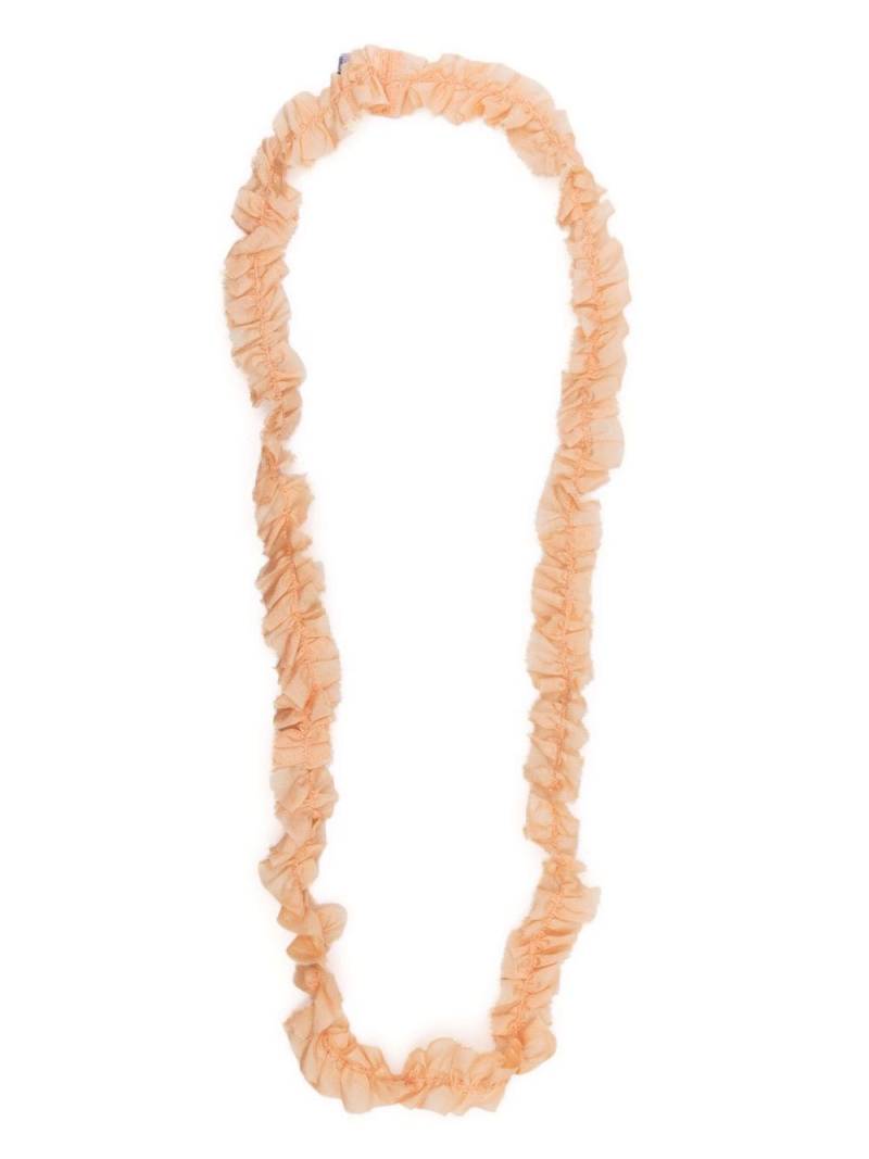 Christian Wijnants ruffled silk necklace - Pink von Christian Wijnants