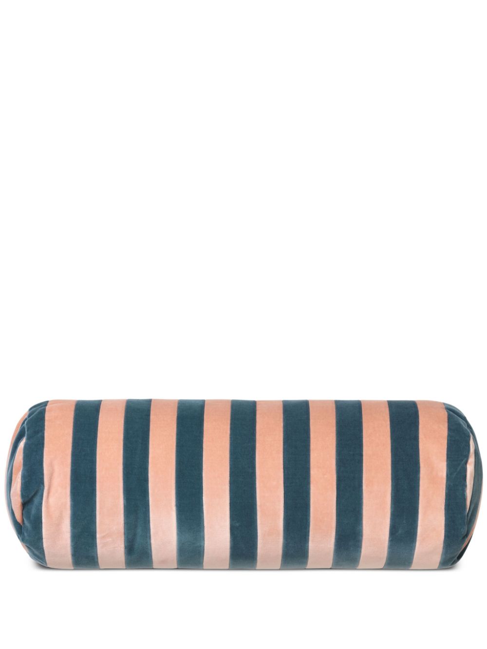 Christina Lundsteen Bolster Stripe velvet cushion (20cm x 60cm) - Pink von Christina Lundsteen