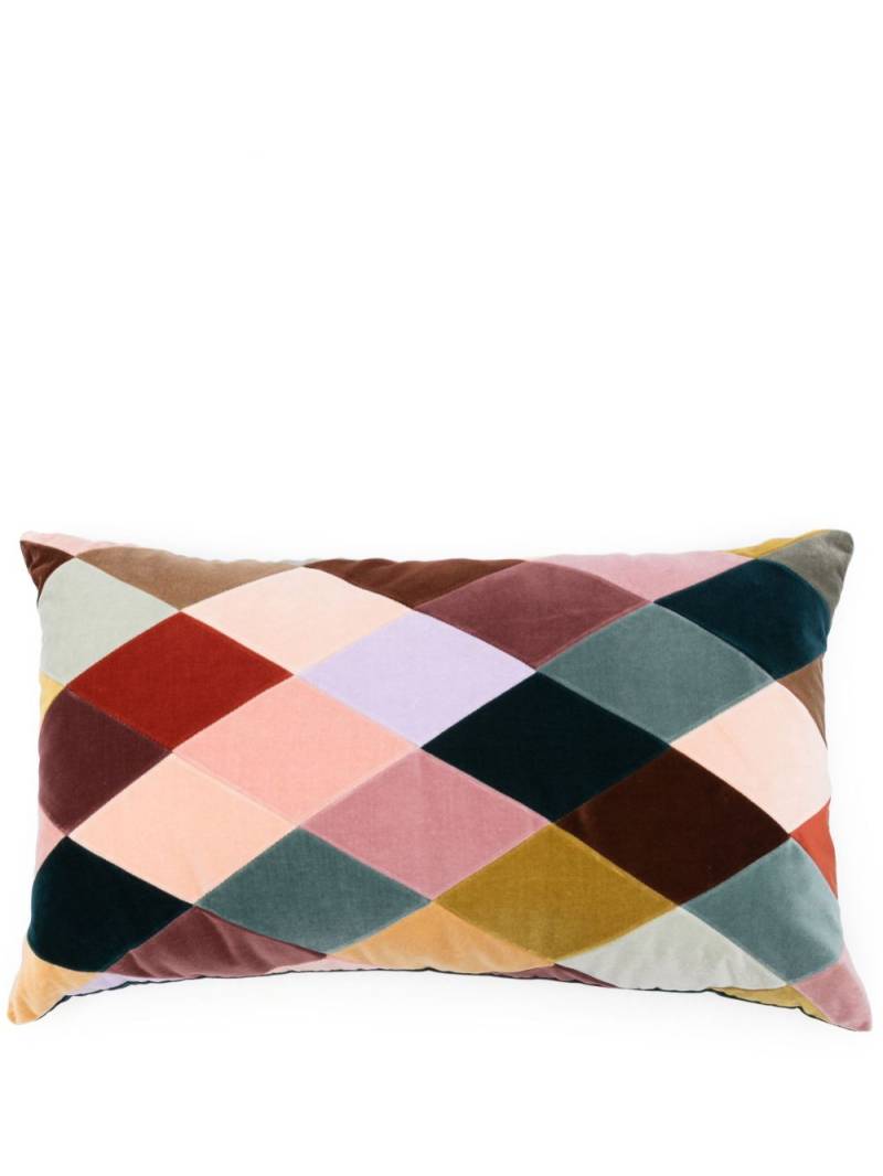 Christina Lundsteen Emma velvet cushion (40cm x 70cm) - Green von Christina Lundsteen