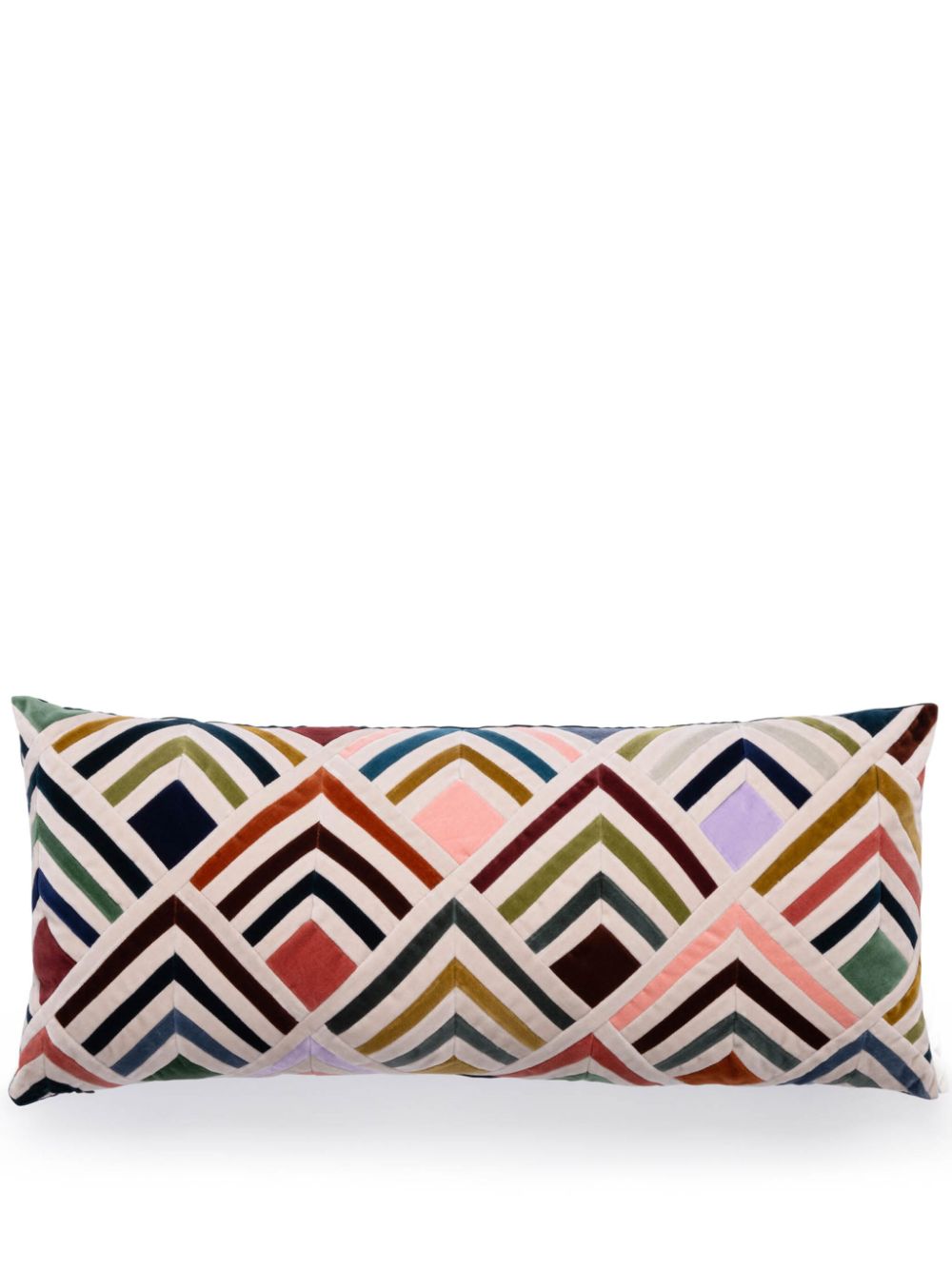 Christina Lundsteen Tallulah velvet cushion (40cm X 80cm) - White von Christina Lundsteen