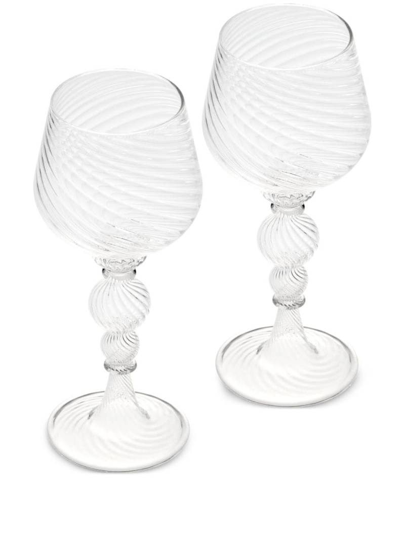 Christofle Tourbillon wine glasses (set of two) - White von Christofle