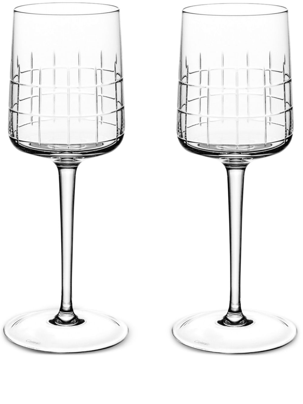 Christofle Graphik water glasses (set of two) - White von Christofle