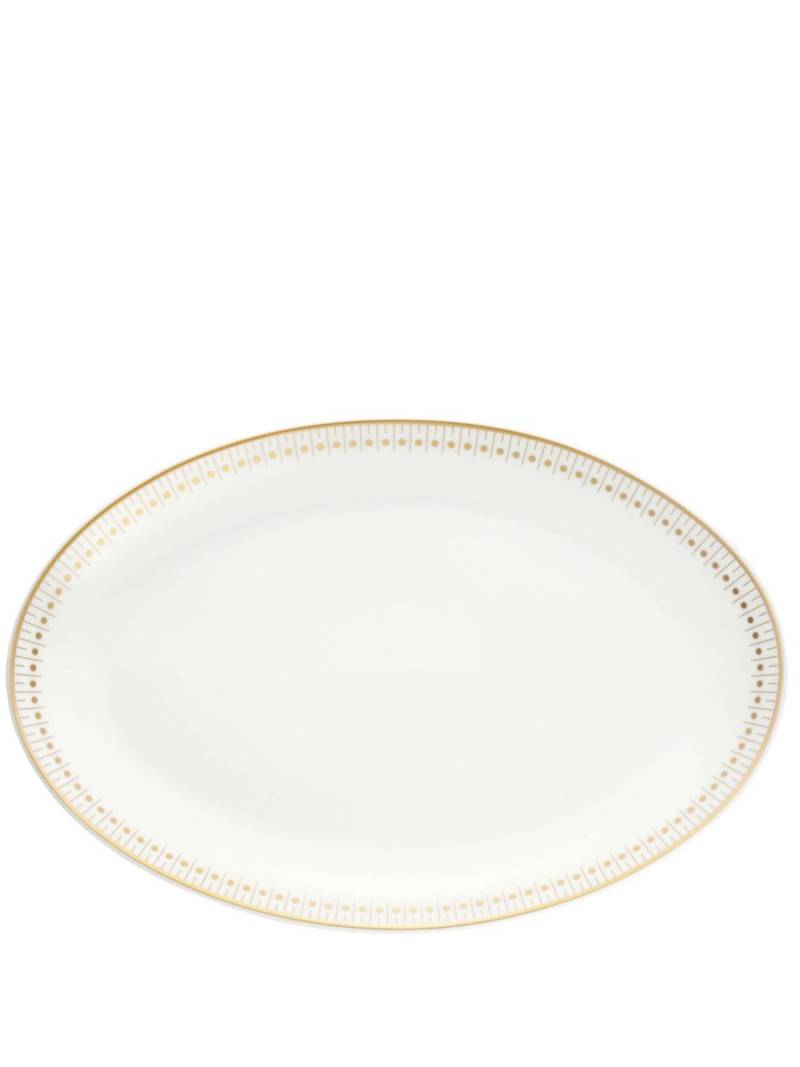 Christofle Malmaison Impériale oval platter - White von Christofle