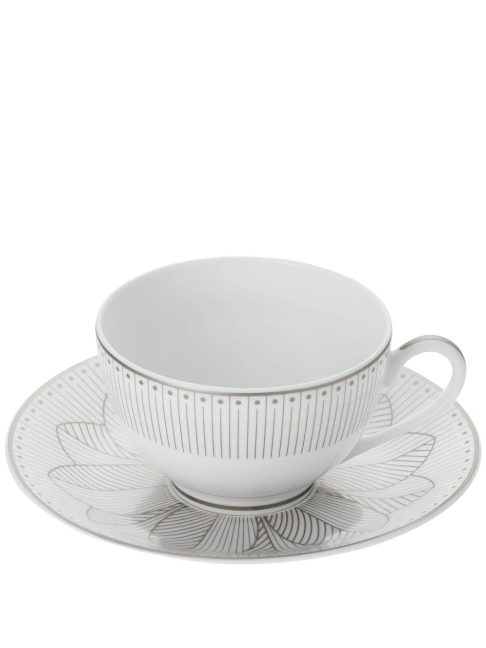 Christofle Malmaison Impériale set 2 tea cups - White von Christofle