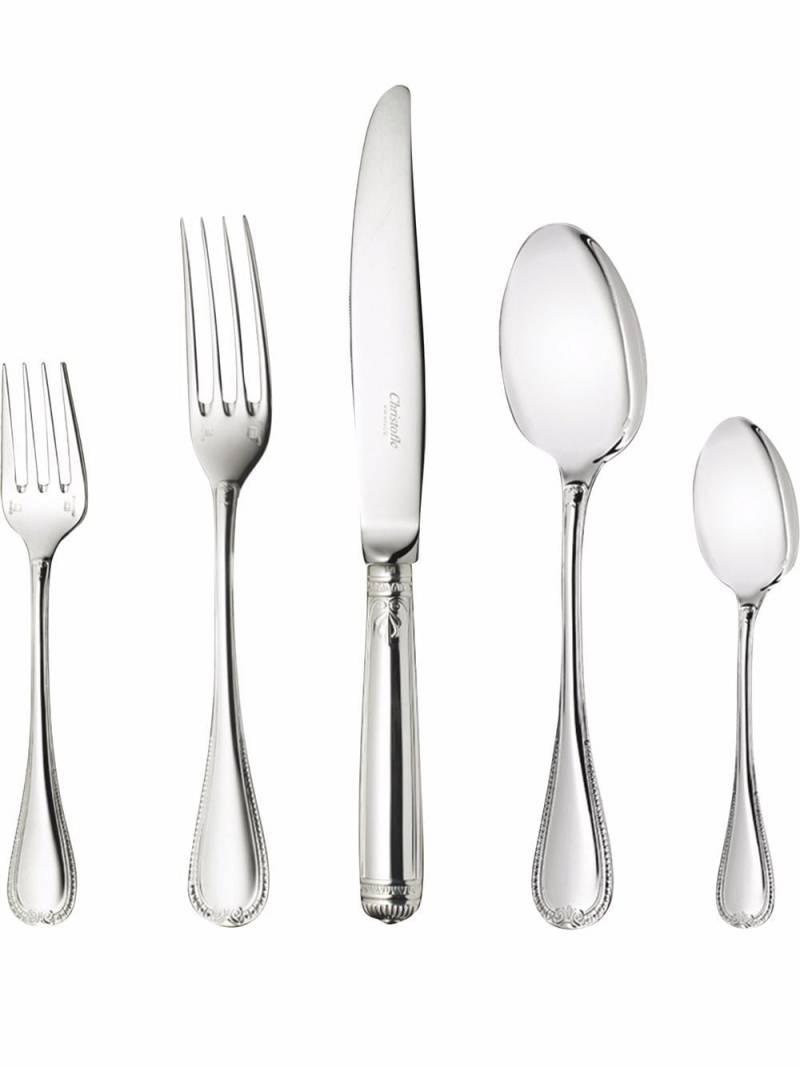 Christofle Malmaison five-piece individual silver-plated place settings von Christofle