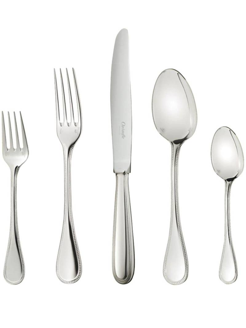 Christofle Perles five-piece silver-plated flatware von Christofle