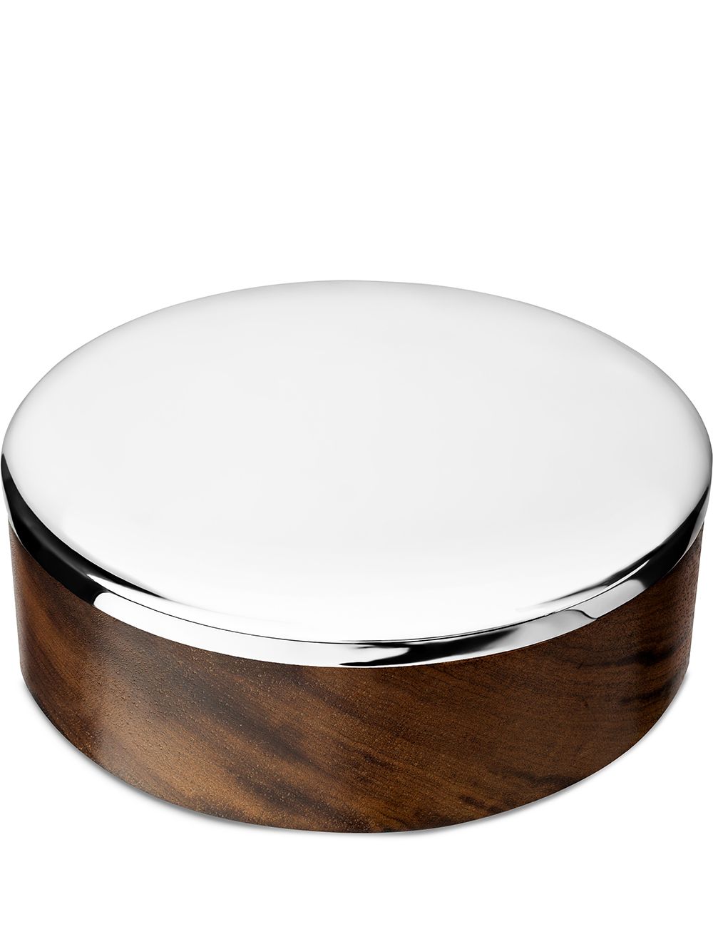 Christofle Uni large silver-plated round storage box von Christofle