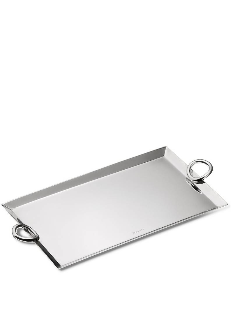 Christofle Vertigo silver-plated rectangular tray von Christofle