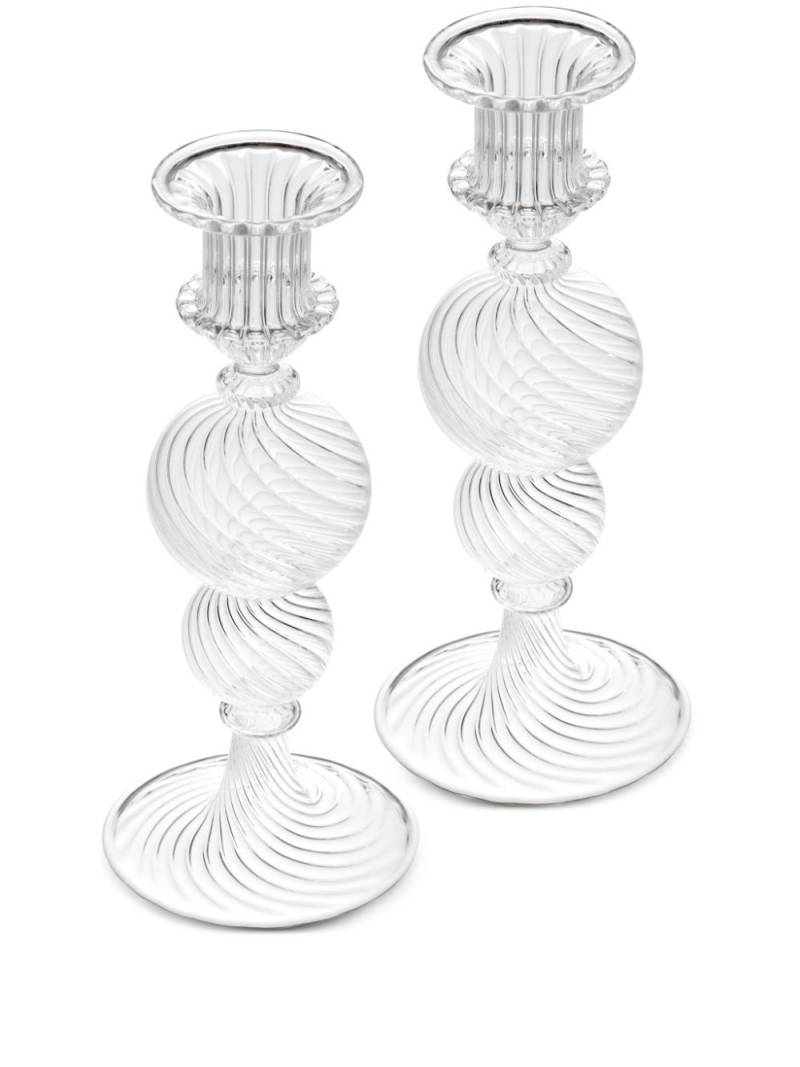 Christofle large candlesticks (set of two) - White von Christofle