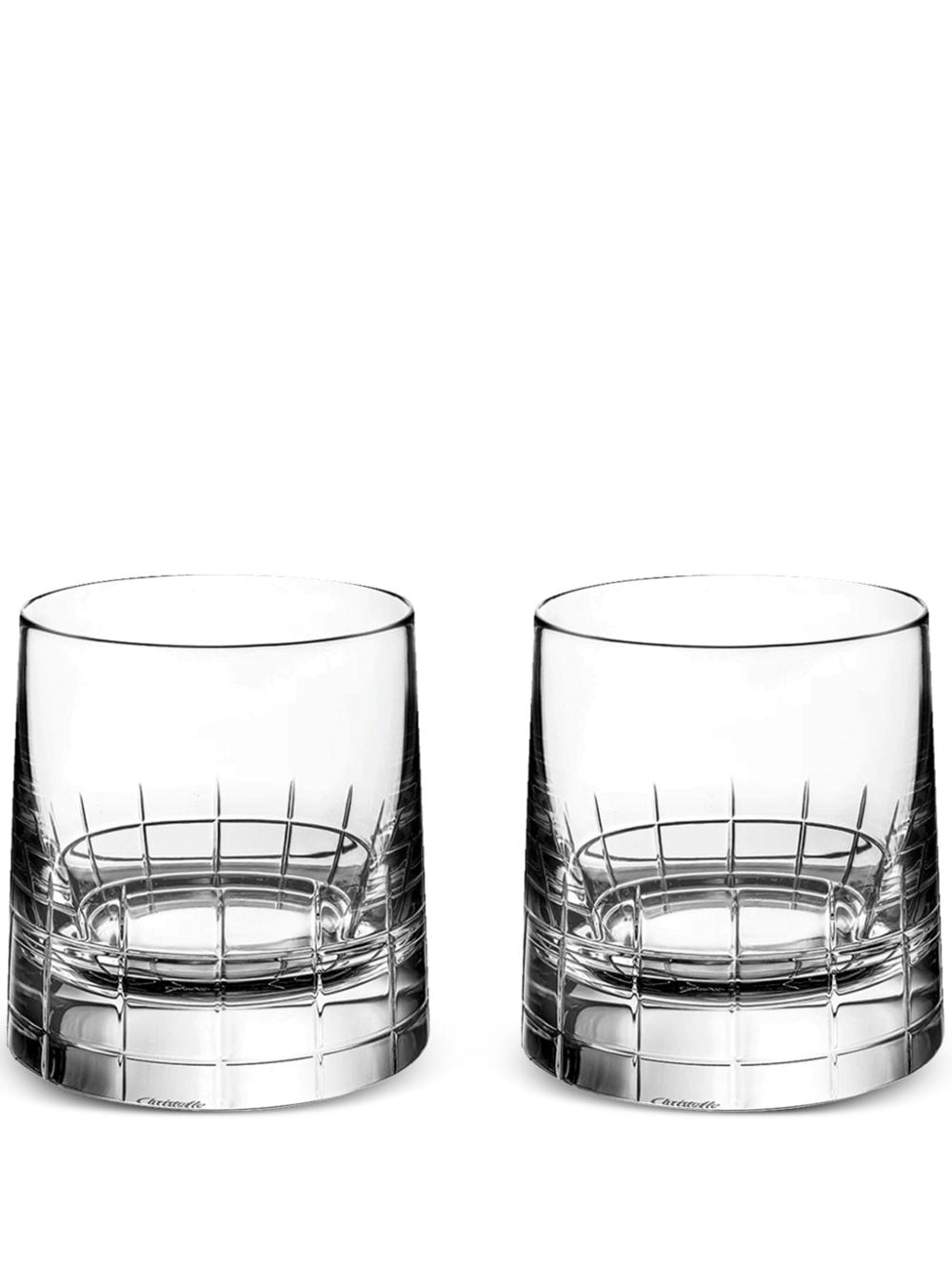 Christofle Graphik old fashioned glasses (set of two) - White von Christofle