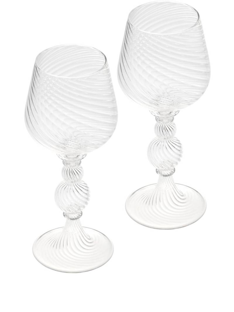 Christofle red wine glasses (set of two) - White von Christofle