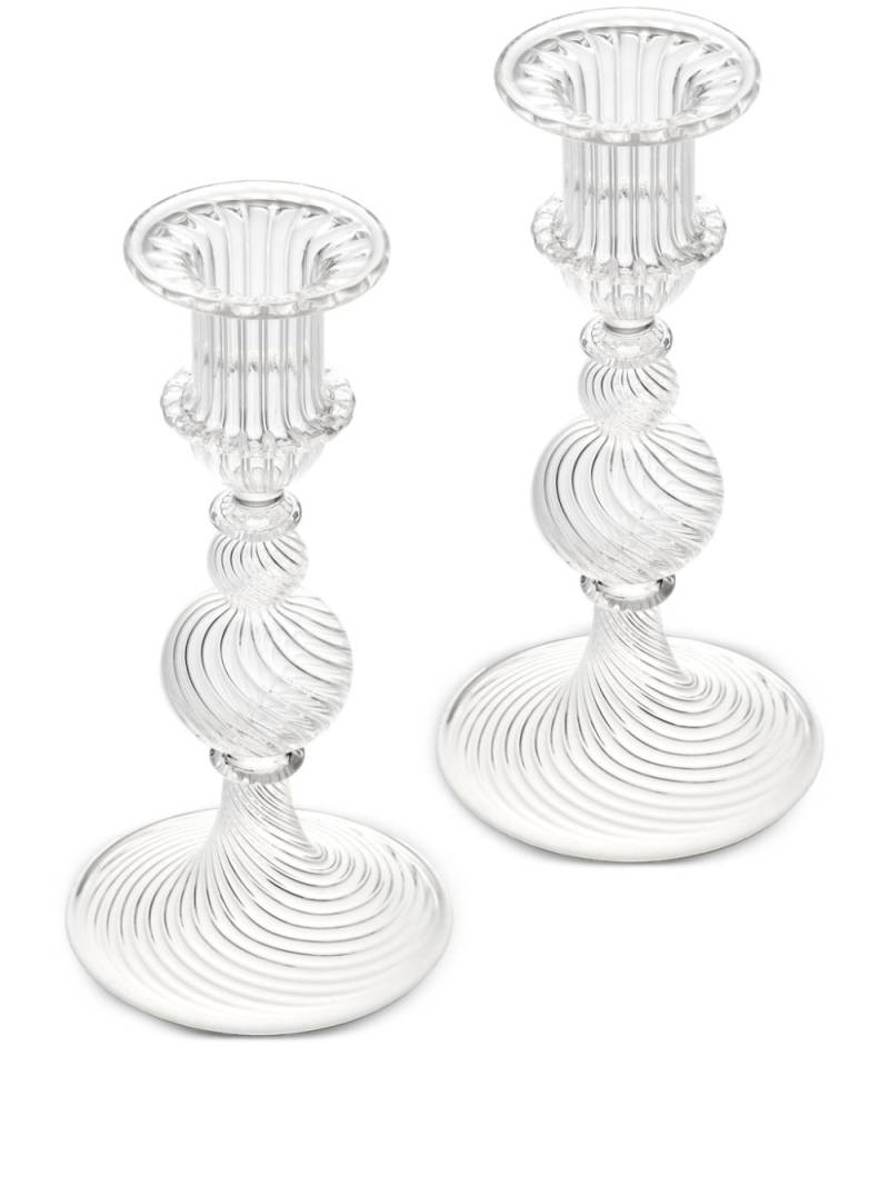 Christofle Tourbillon S candlesticks (set of two) - White von Christofle