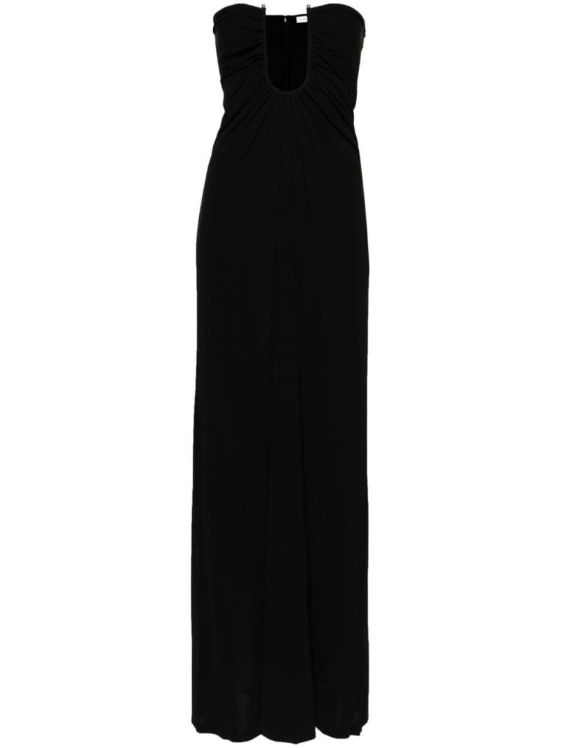 Christopher Esber Arced Palm strapless dress - Black von Christopher Esber