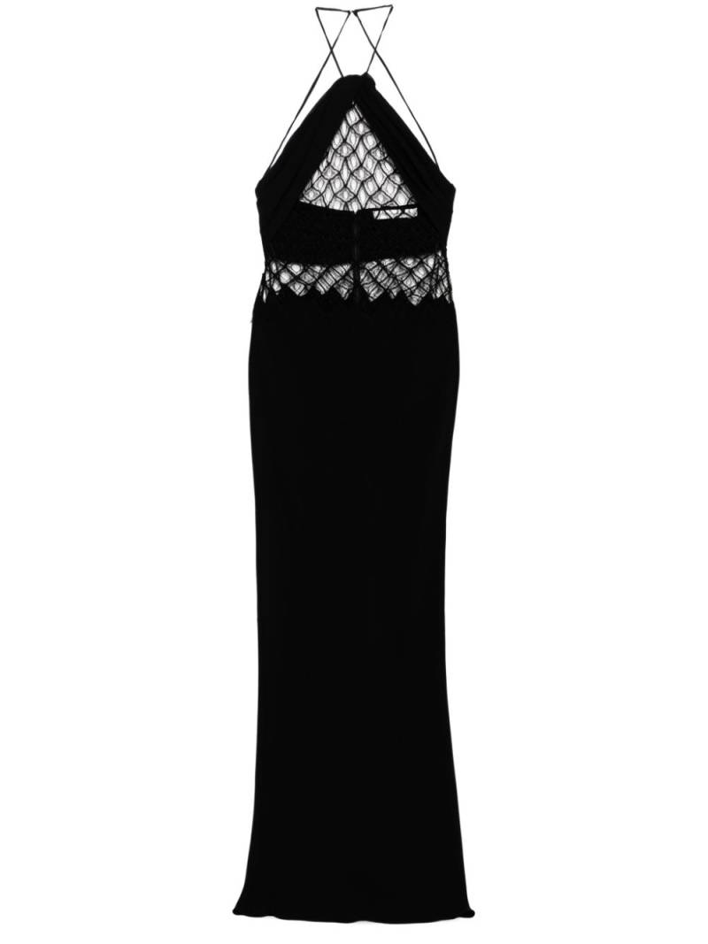 Christopher Esber Fluted column dress - Black von Christopher Esber