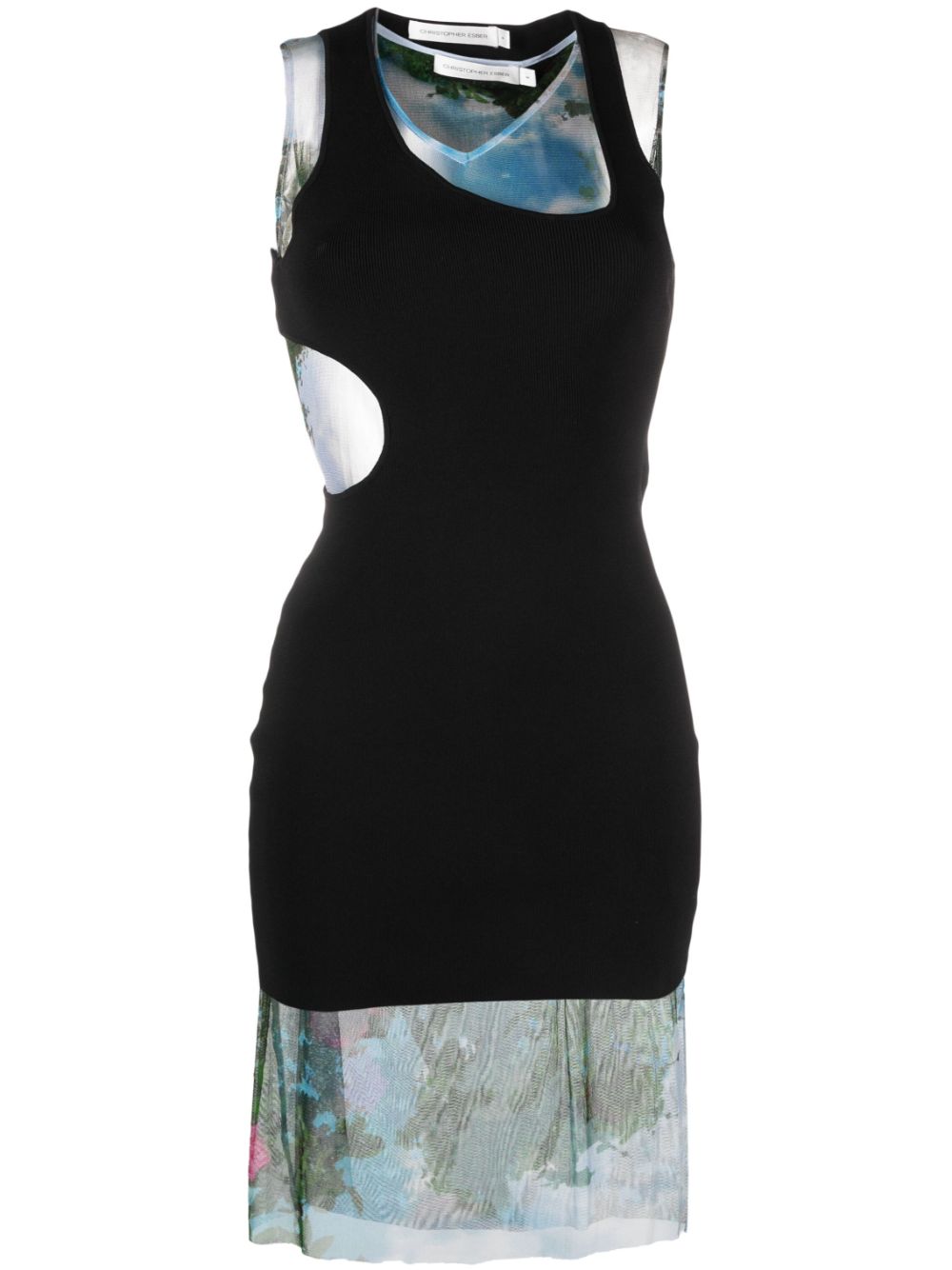 Christopher Esber Lucid Encircled Edge mini dress - Blue von Christopher Esber