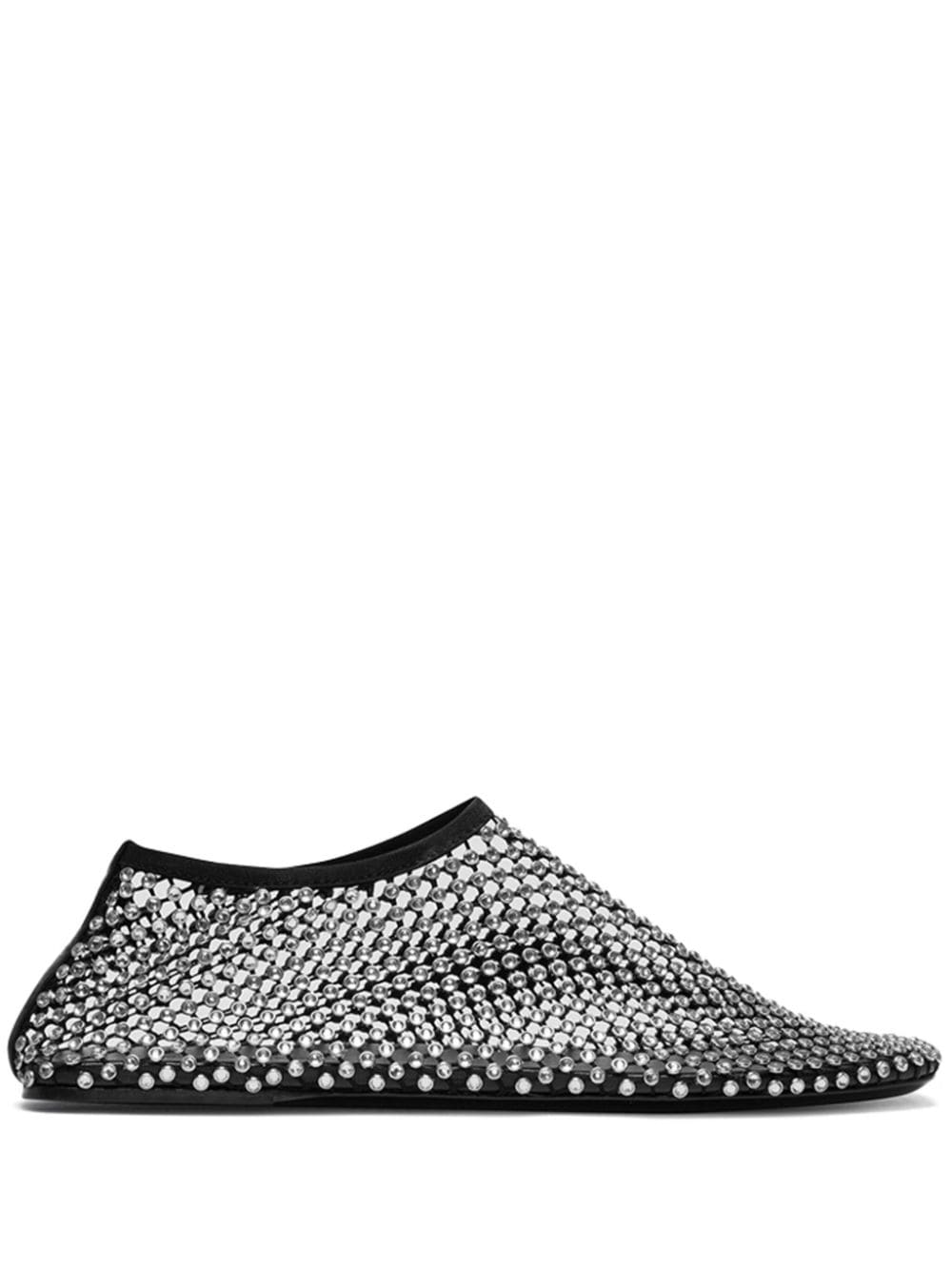 Christopher Esber Minette crystal ballerina shoes - Black von Christopher Esber