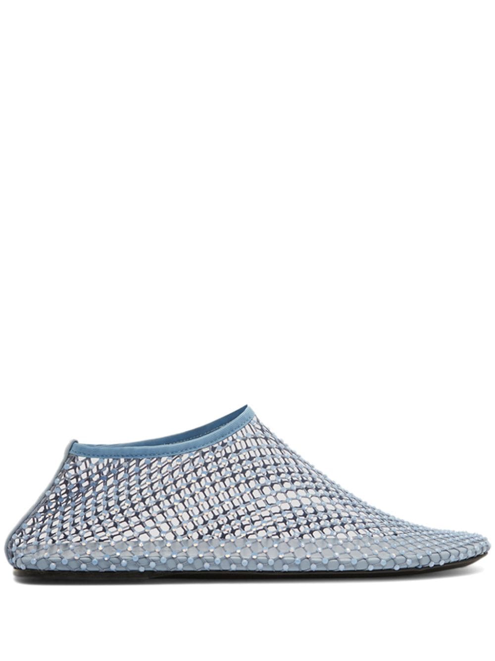 Christopher Esber Minette crystal ballerina shoes - Blue von Christopher Esber