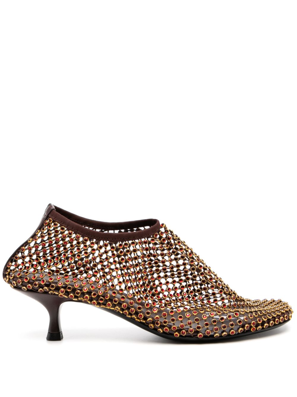 Christopher Esber Minette crystal micro heel pumps - Gold von Christopher Esber