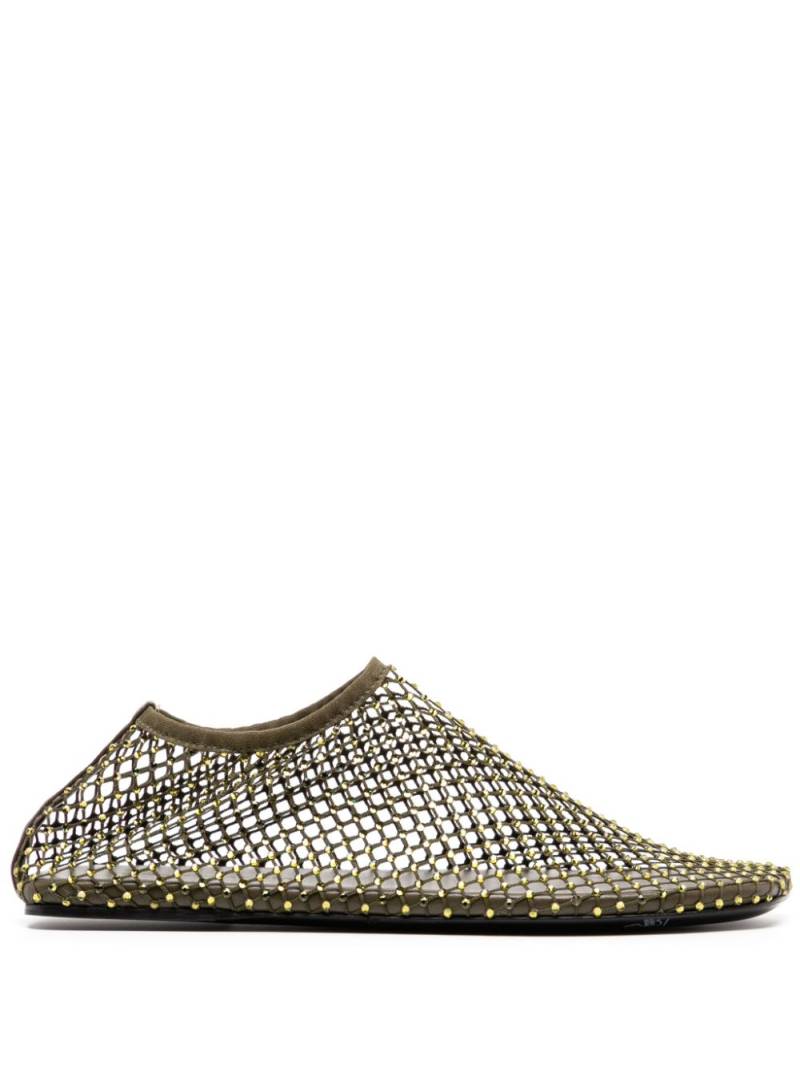 Christopher Esber Minette flats - Green von Christopher Esber